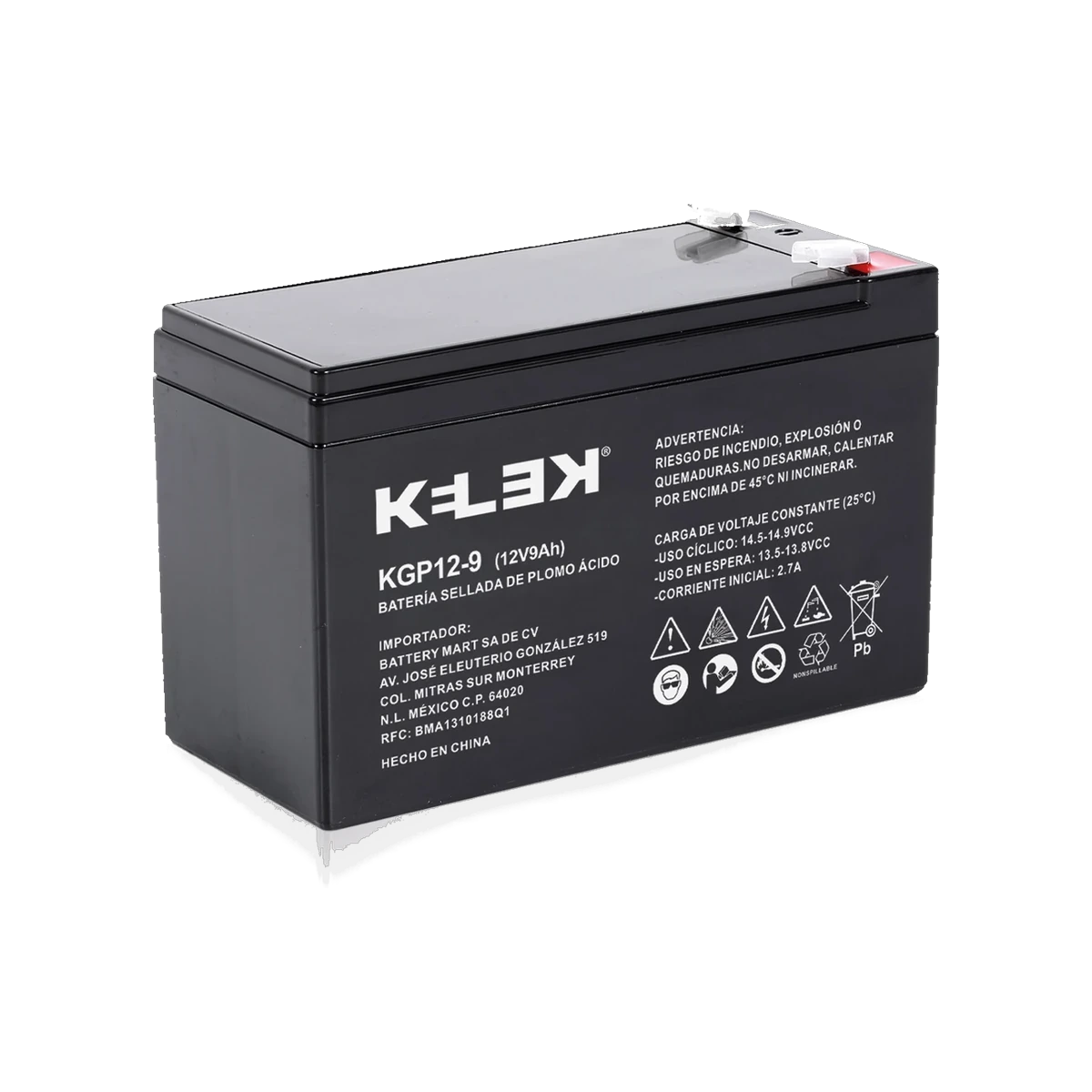 KELEK KGP 12-9 batería sellada